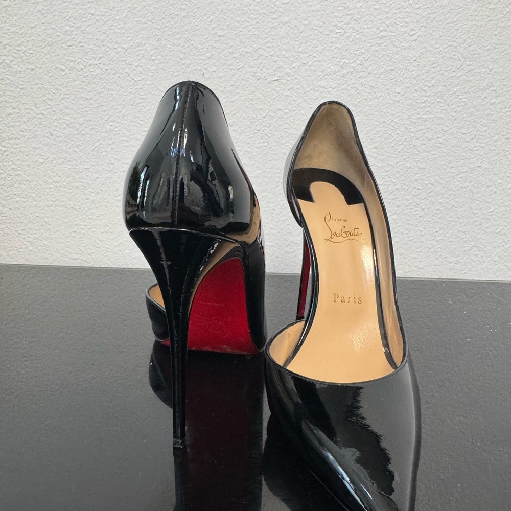 Christian Louboutin Glossy Black Iriza Heels